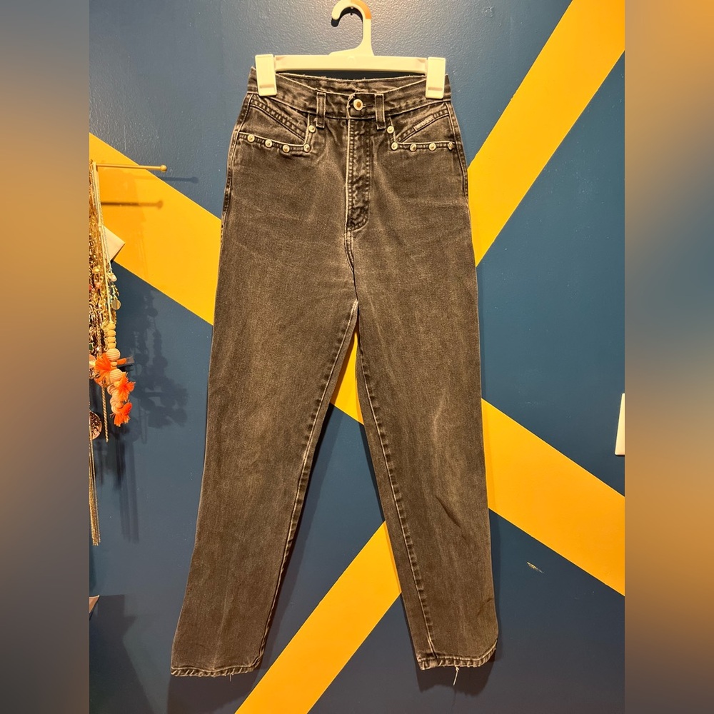 Vintage Rockies Jeanswear Black Washed Straight Leg Jeans GUC